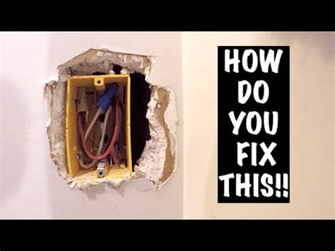 drywall won't hold electrical box|electrical box drywall replacement.